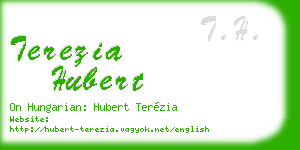 terezia hubert business card